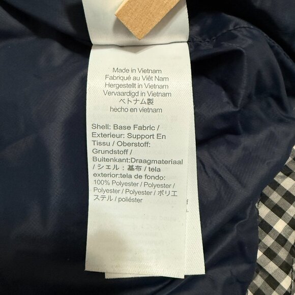 J. Crew Checkered Black and White Puffer Jacket - Picture 15 of 16